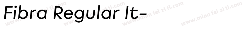 Fibra Regular It字体转换